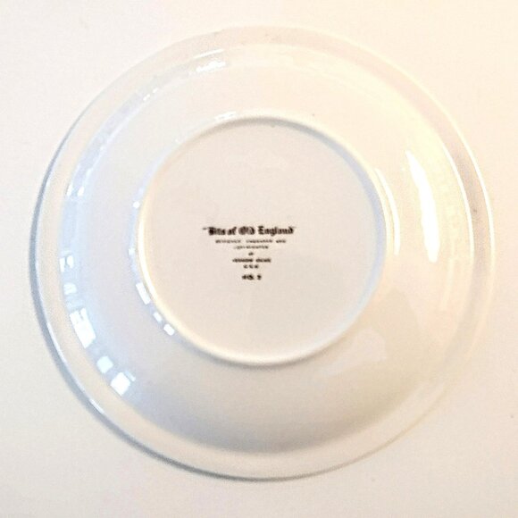 VTG "Bits of Old England" Luncheon Plates 4-Pc Set ~ Vernon Kilns ~ Nos. 1,2,4,8 - Picture 6 of 14